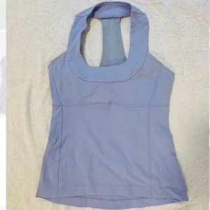 Lululemon Lavender Scooped Necked Athletic Top